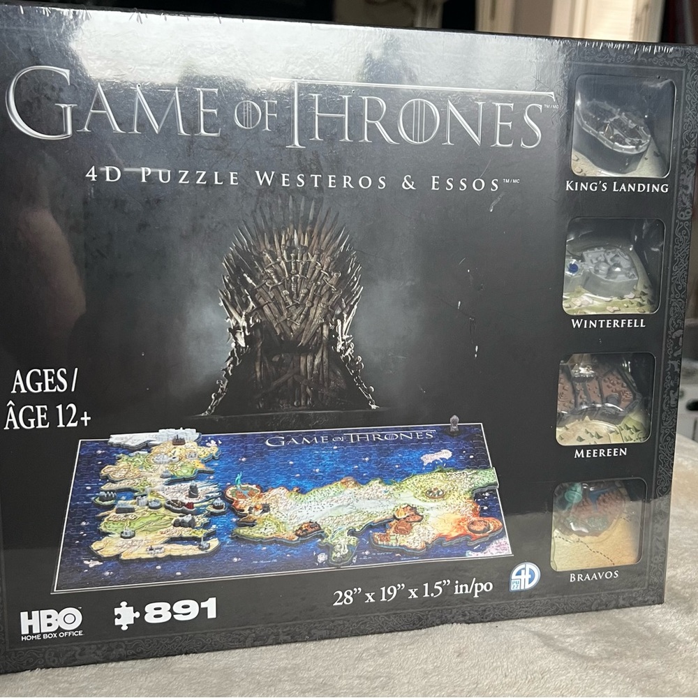 NEW IN BOX GAME OF THRONES 4D PUZZLE